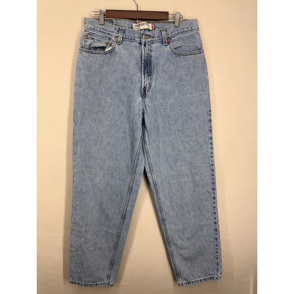 VTG 2007 Levi's 560 34x32 Tapered Jeans Mens Blue Denim Light Wash Comfort Y2K